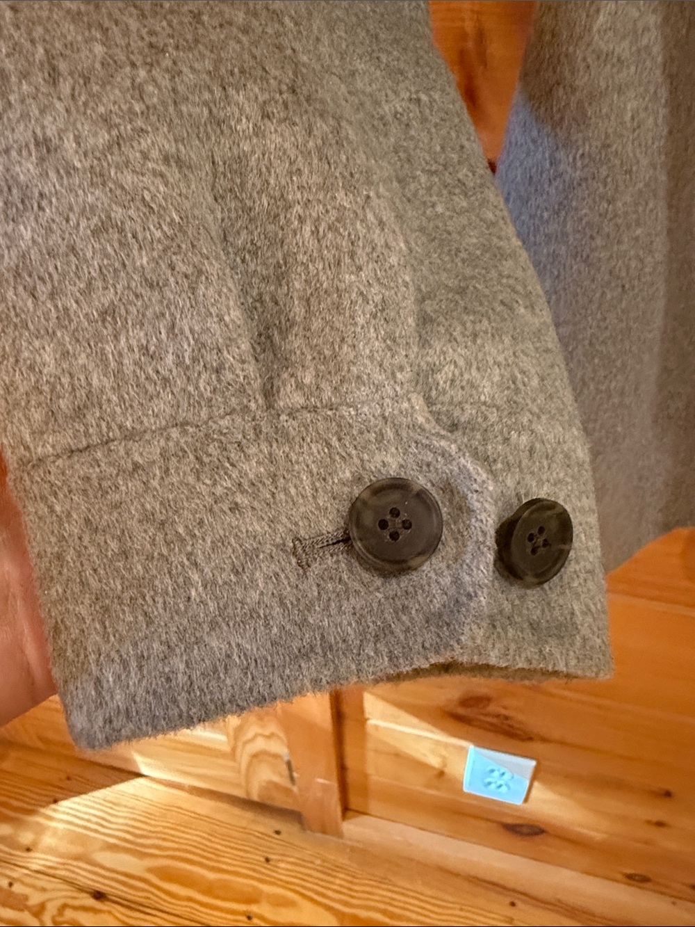 NWT! 🩶 J. Crew Double Faced Wool Shacket, Grey/Camel, Size M - Picture 9 of 9